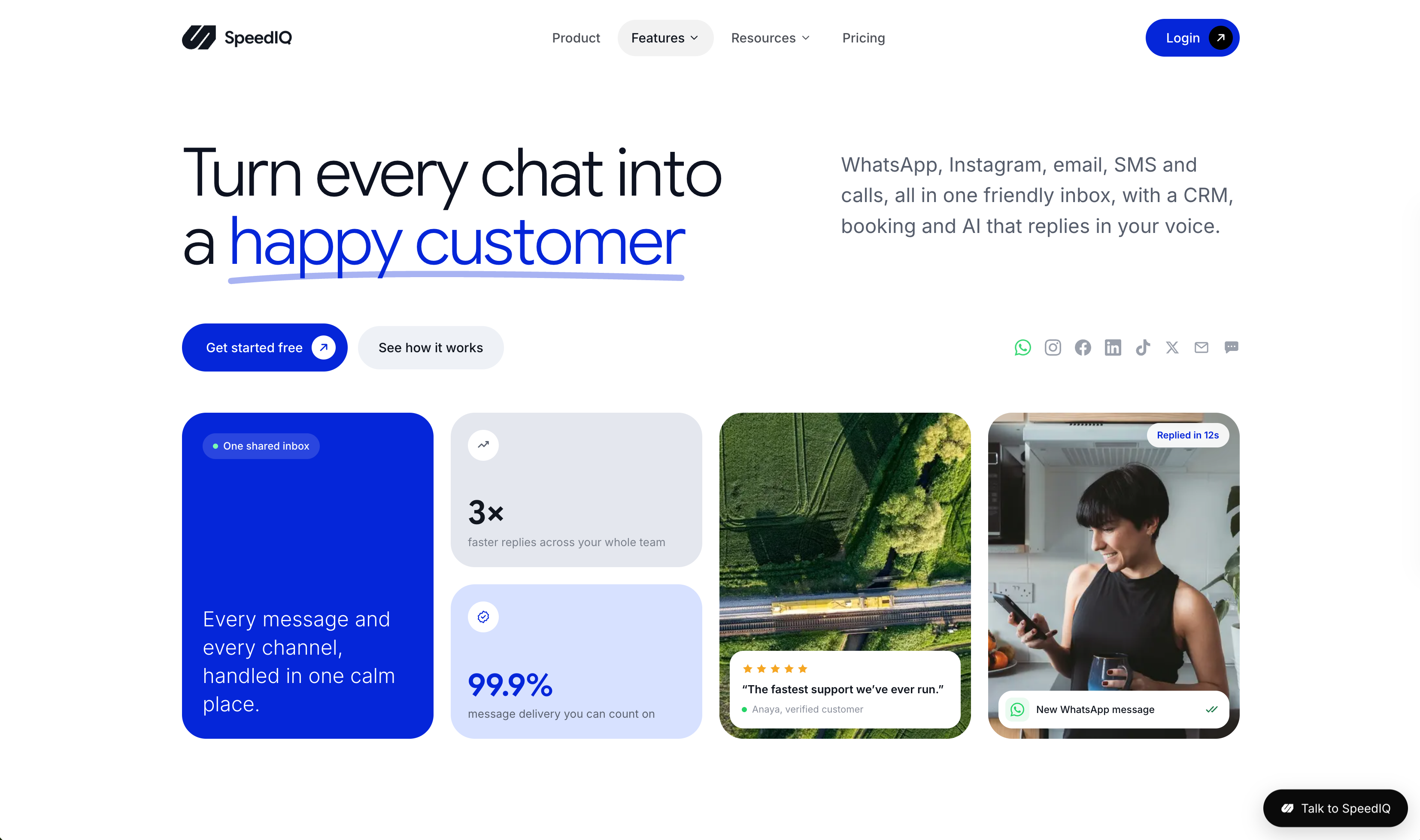 SpeedIQ product interface